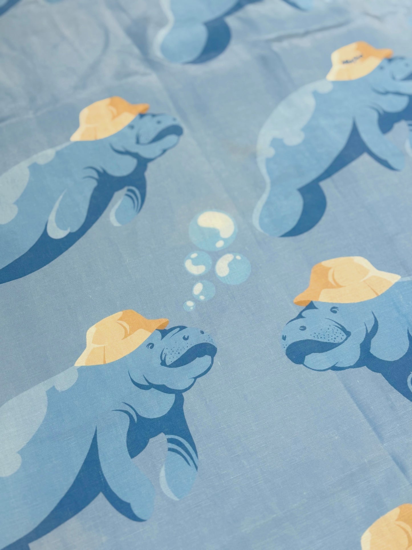 Manatee Wearing a Bucket Hat on Vacation Shirt