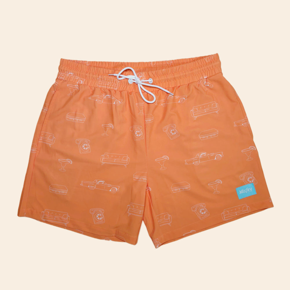Creamsicle 5” Boardshorts
